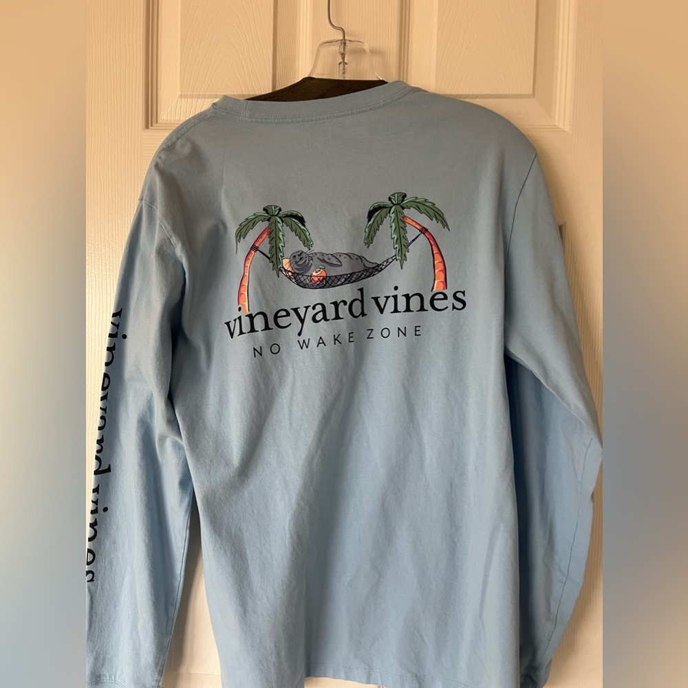 vineyard vines no wake zone long sleeve shirt - small